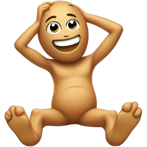 Humanoid peanut chilling emoji