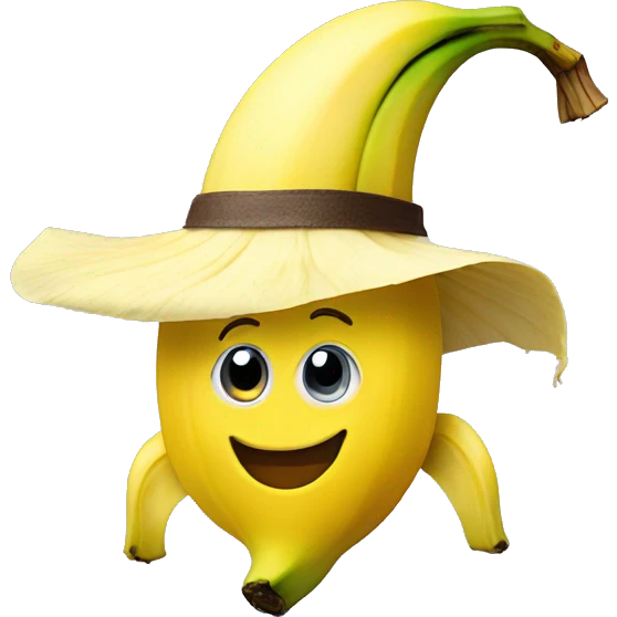 Banana with hat  emoji