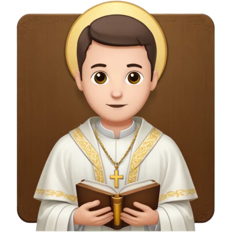 The priest presiding over the wedding emoji