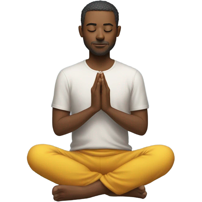 Man Meditating emoji