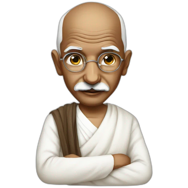Mahatma Gandhi emoji