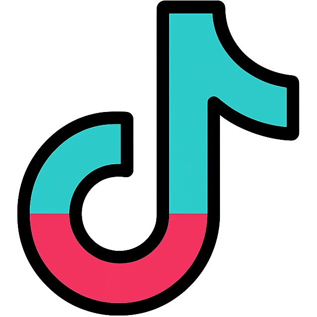 modern minimal TikTok logo icon, clean lines, simple color palette, no text emoji