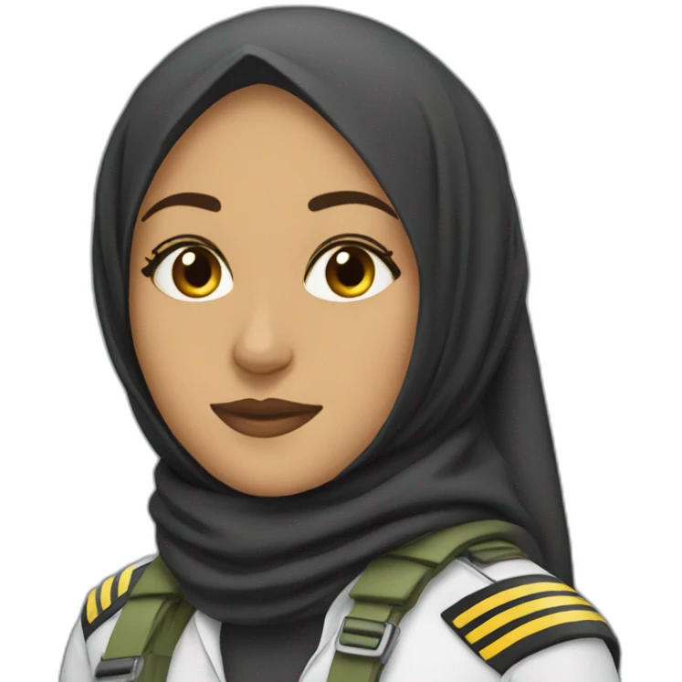 Hijabi pilot emoji