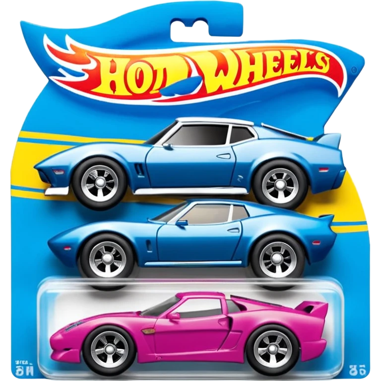 Машинка HotWheels розового цвета в классической упаковке HotWheels. emoji