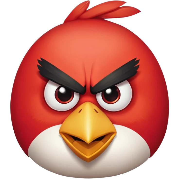 Angry bird emoji