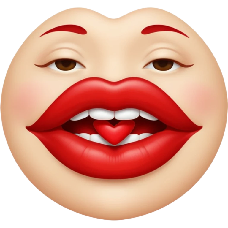 Lip kiss emoji