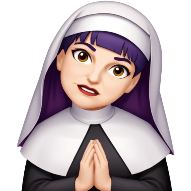 In a nun outfit  emoji