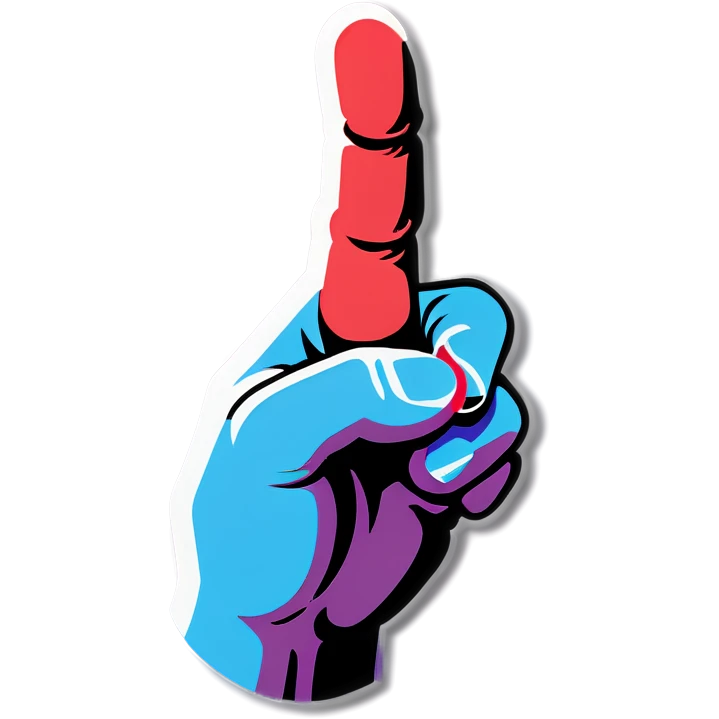 finger heart formed by overlapping the thumb and middle finger emoji