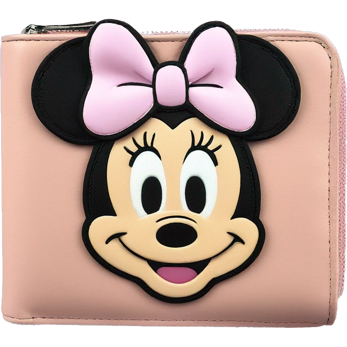 Loungefly light pink Minnie Mouse Wallet emoji