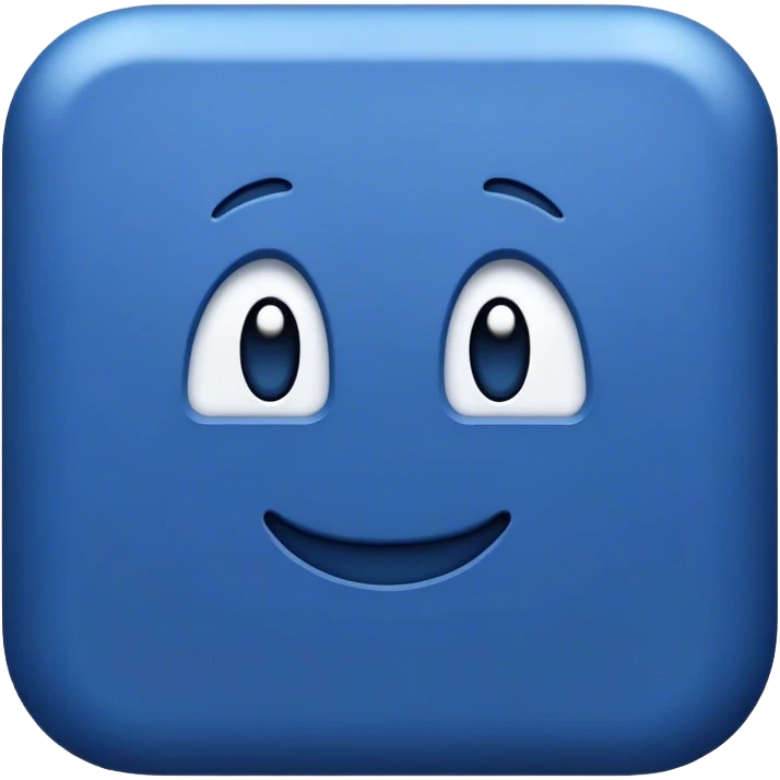 dark blue like button emoji
