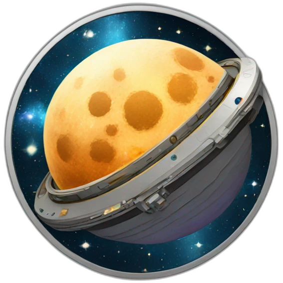 space themed coin emoji