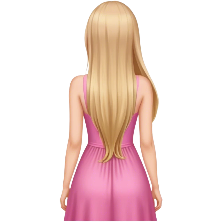 Femme diplômée de dos habillé en rose  emoji