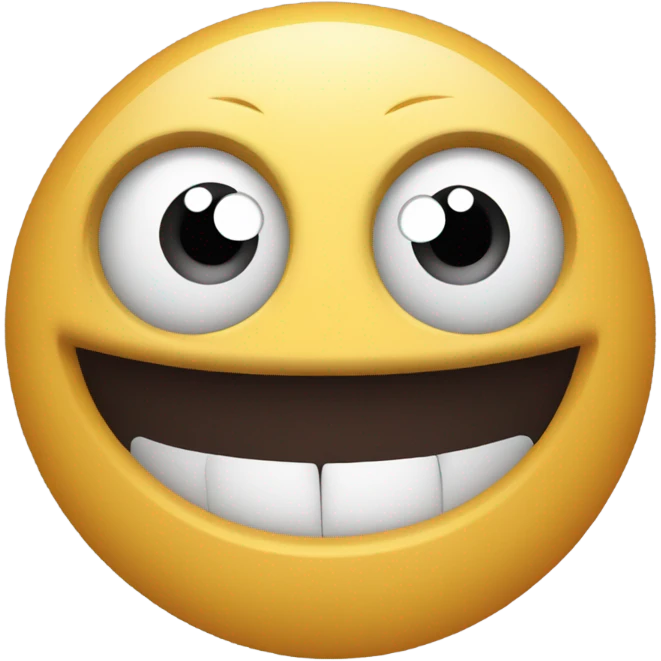 weird face on circle emoji emoji