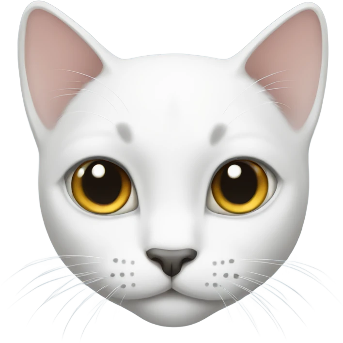 White cat black spot emoji