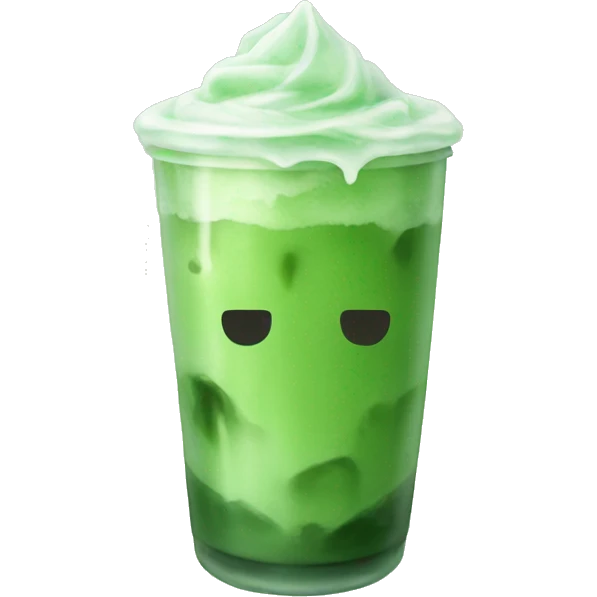 Iced matcha  emoji