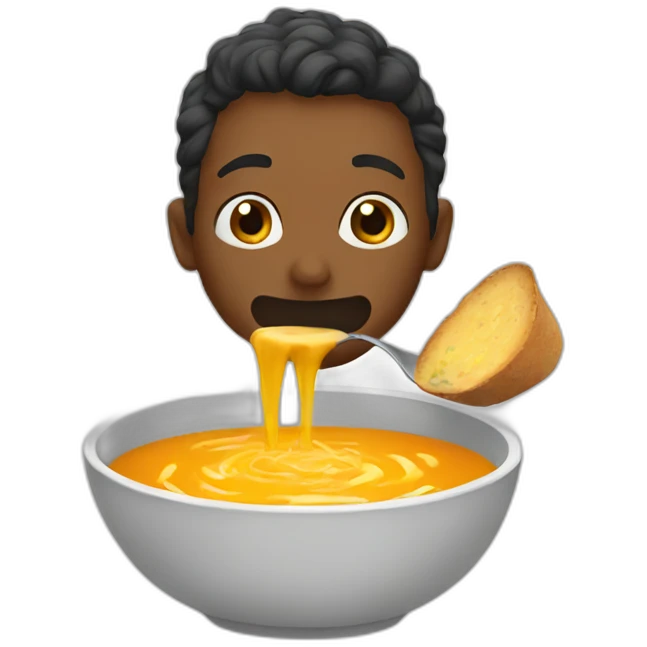 eating soup emoji