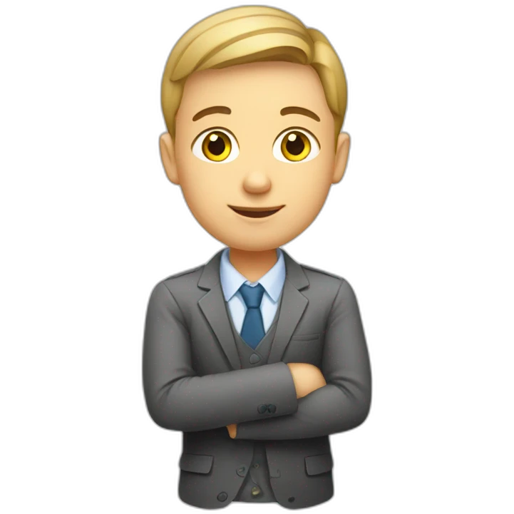 A smart, attentive Ukrainian student emoji