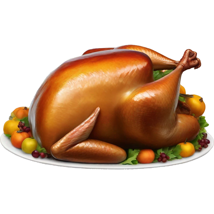 Thanksgiving turkey in New York emoji