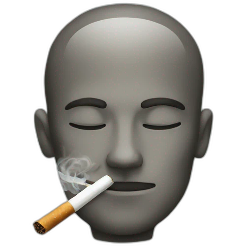 smoking a joint emoji
