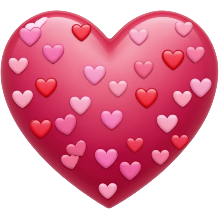 I love you with hearts emoji