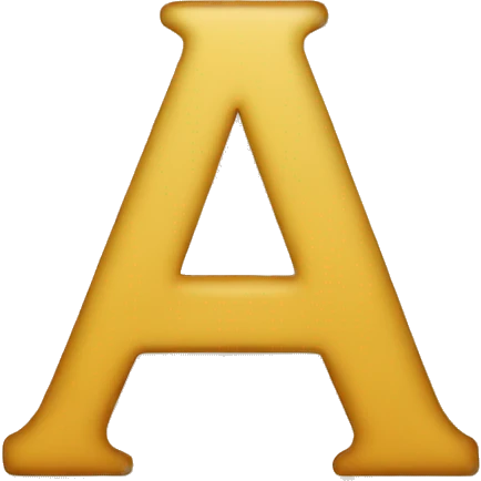 A Letter A emoji
