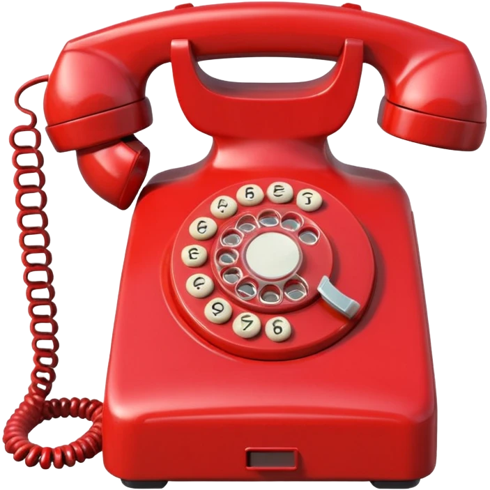 an old red phone emoji emoji