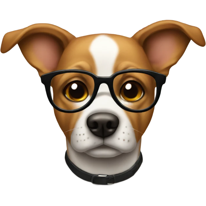  Perro con lentes  emoji