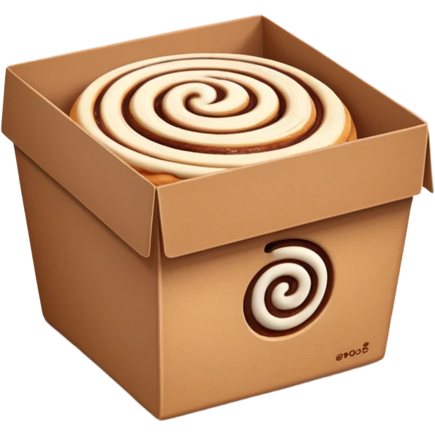 cinnabon box  emoji
