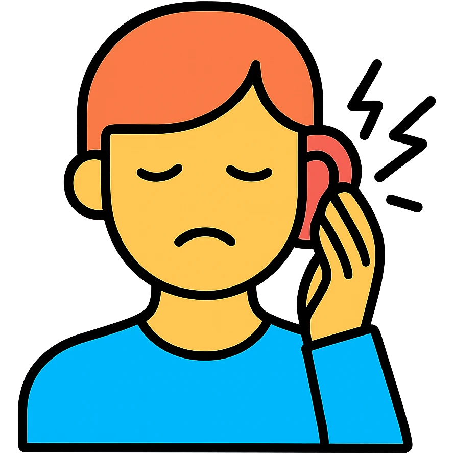 A person with earache emoji