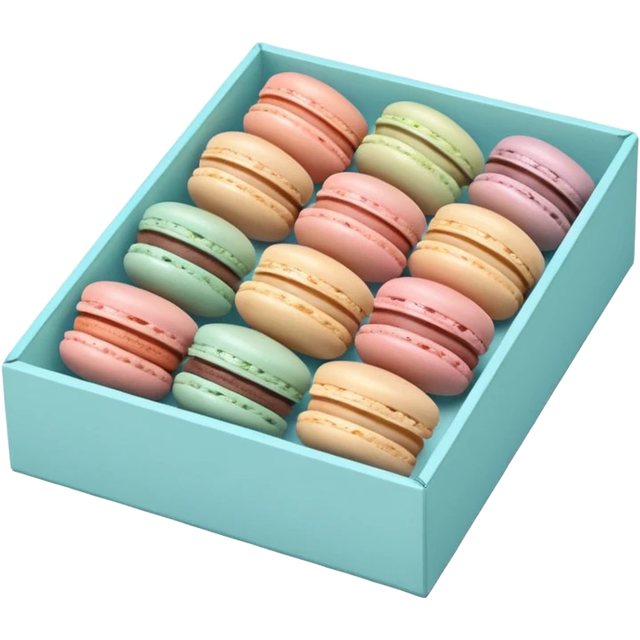 a box of single line of macaron



















 emoji