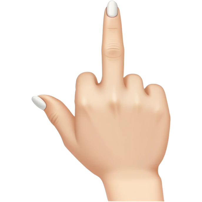 A hand with the ring finger down emoji