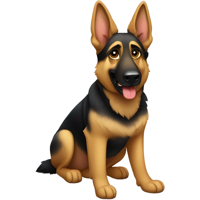 German Shepherd named doodie emoji