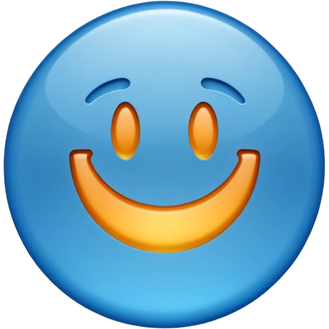 Pastille bleue avec une validation à l’intérieur emoji