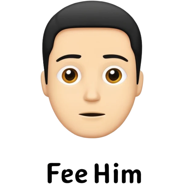 Poster with free him on it  emoji
