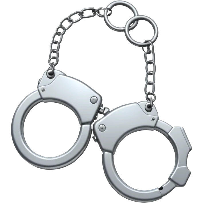 Handcuffs – shiny metal cuffs bdsm style emoji