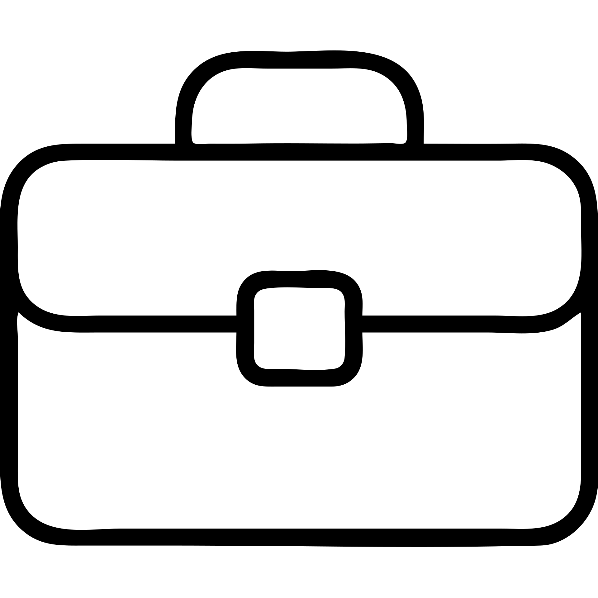 outlined briefcase icon emoji