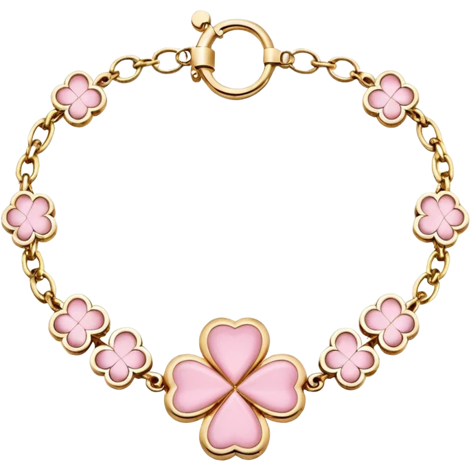 Pink van cleef bracelet  emoji