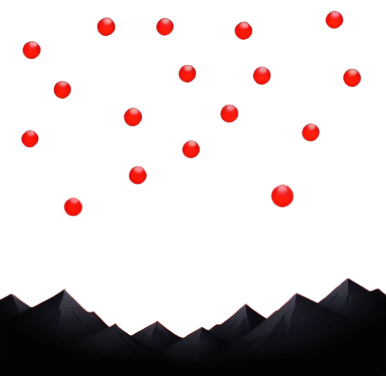 Edgy Black night sky crimson-blood-red glowing lights  Aesthetic scene scenery full picture  emoji
