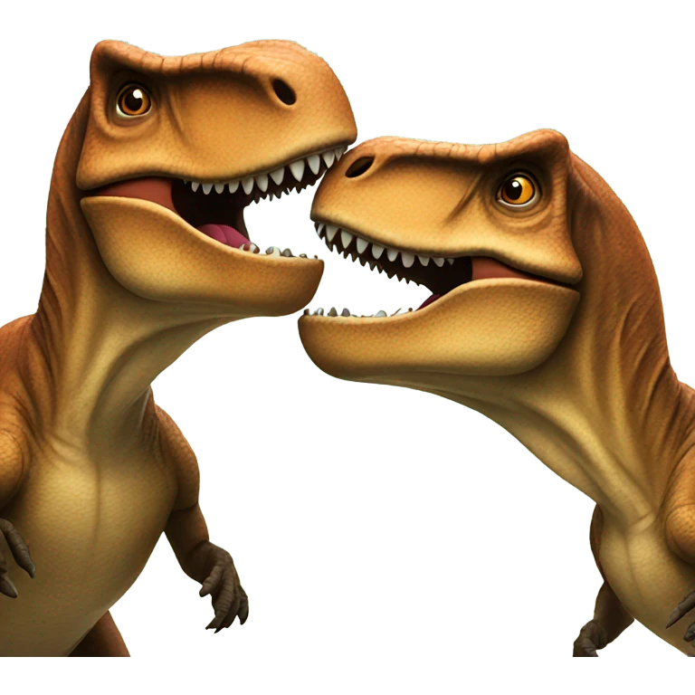 t rex kissing emoji