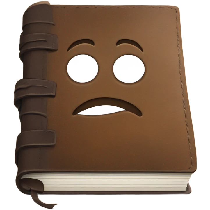 leather journal notebook emoji