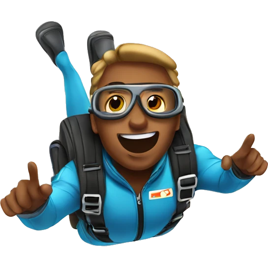 Sky diving emoji
