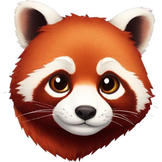 red panda love emoji