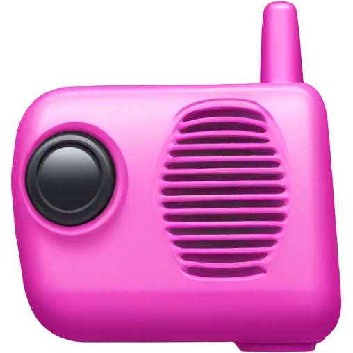 all-pink walkie talkie emoji