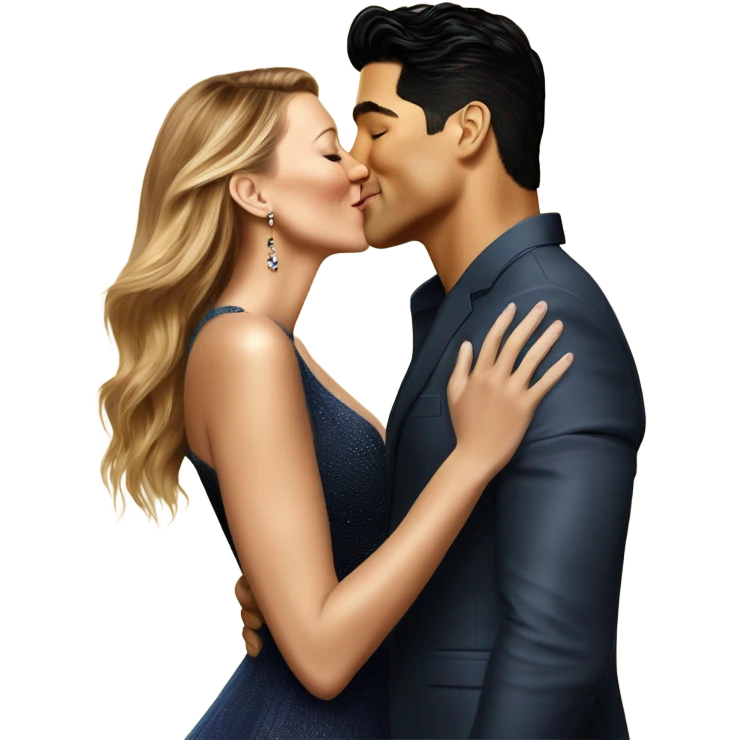 Mario Lopez kissing Blake lively emoji