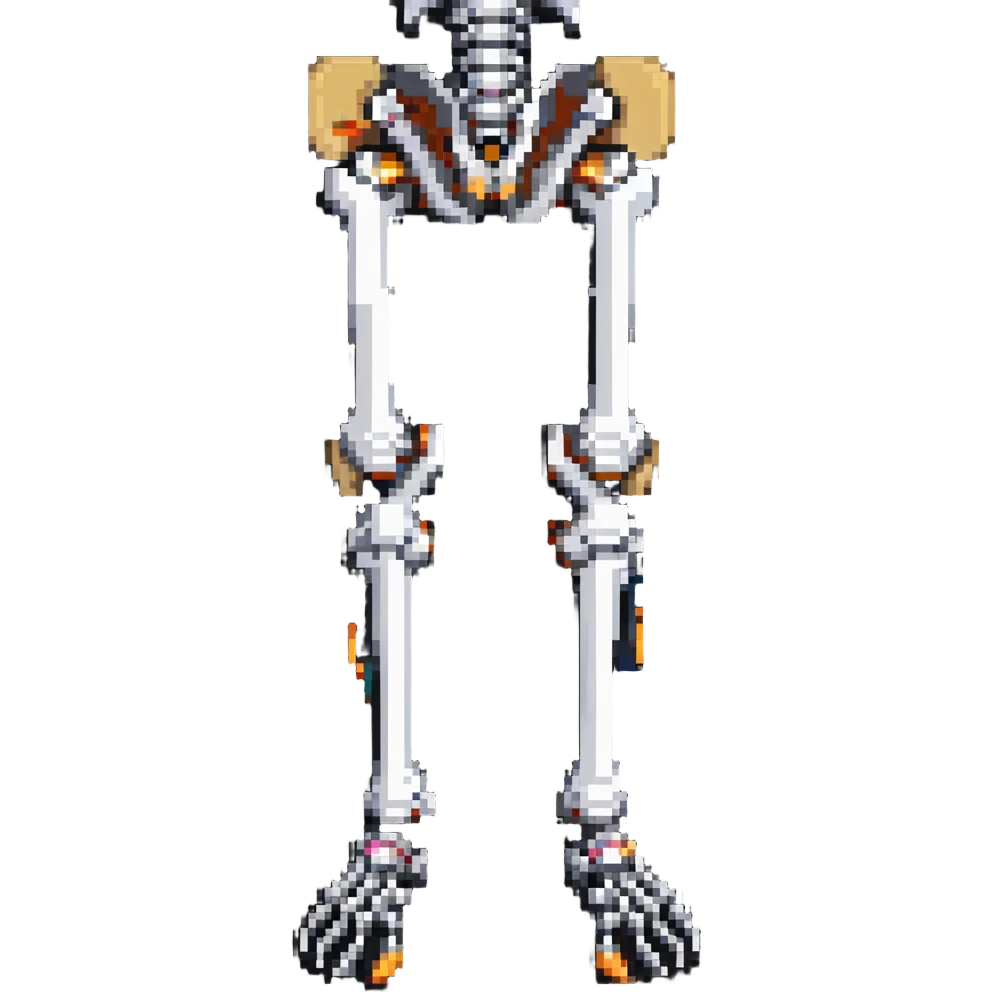 knee bones anatomy, skeletal joint emoji