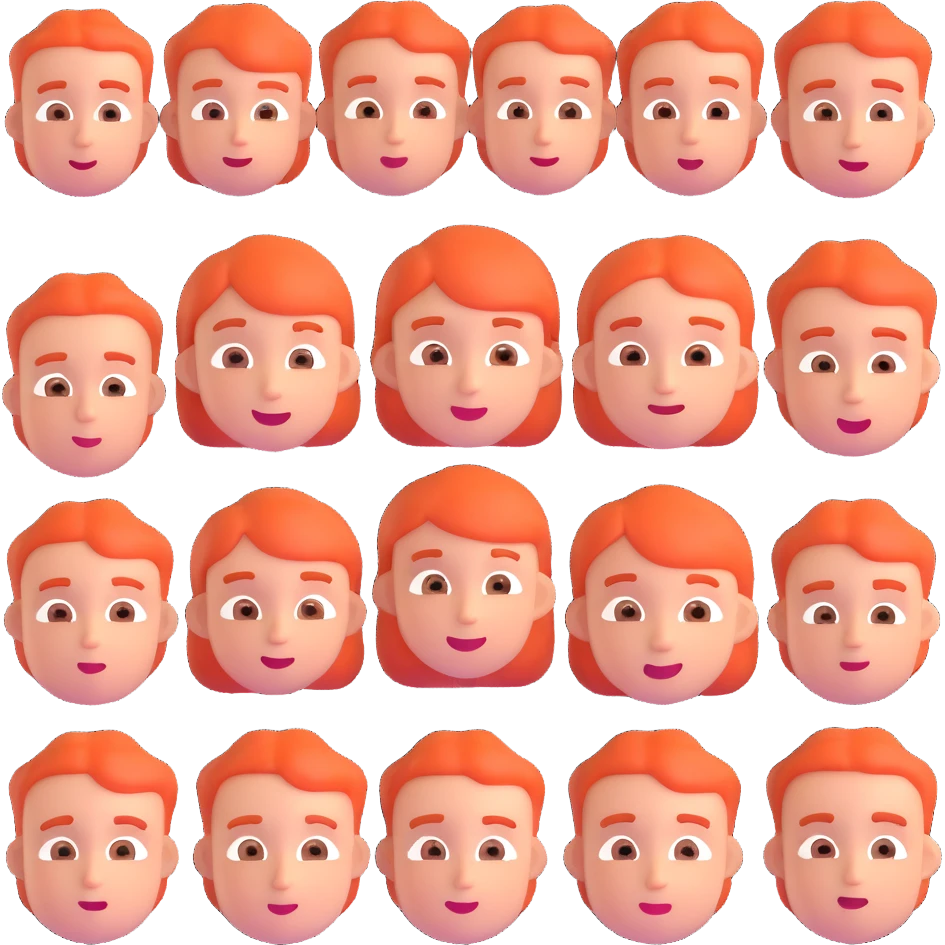 humans with face expressions emoji