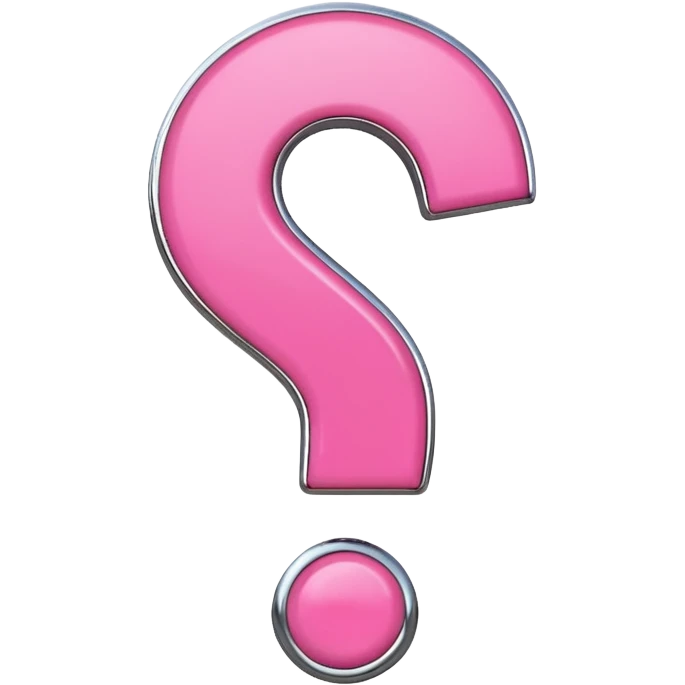 pink question  emoji