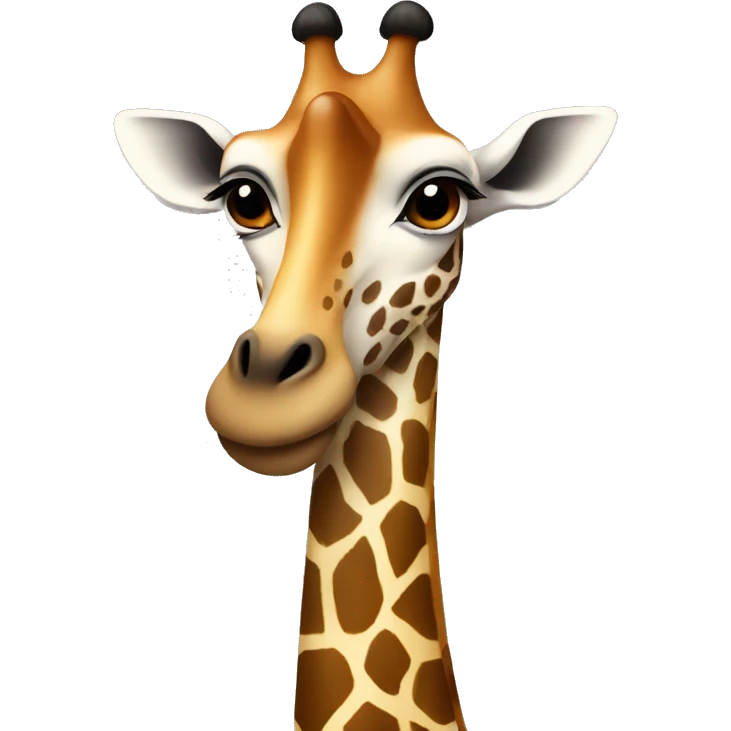 Jirafa con beso  emoji