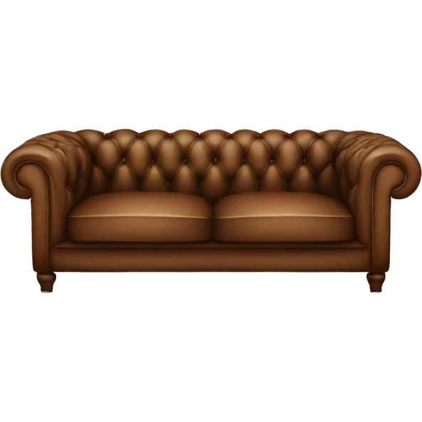 Brown chesterfield emoji