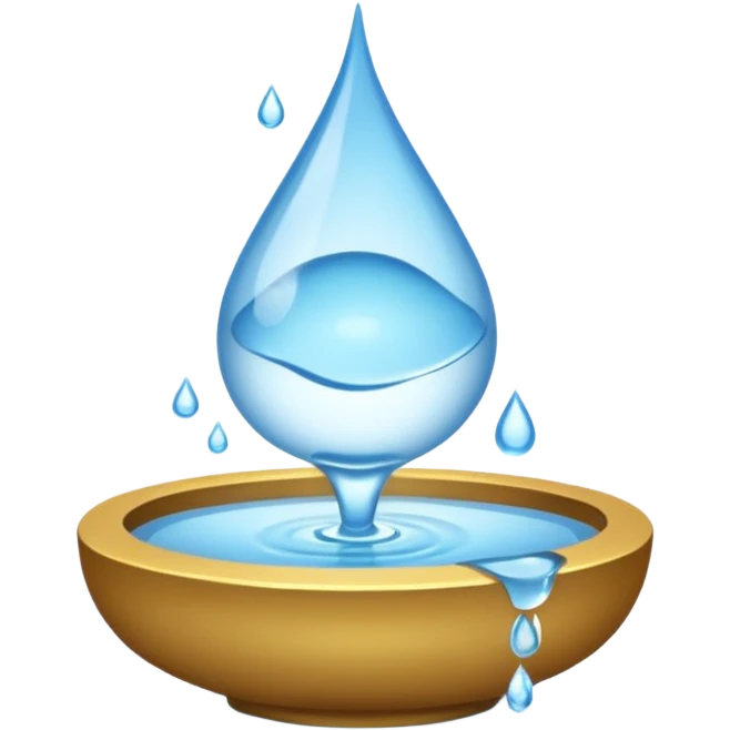 water pouring in a buddhist way emoji